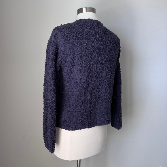 Eileen Fisher Vtg 2 Pc Set Textured Knit‎ Cardigan and Striped Midi Dress Small - Picture 4 of 16